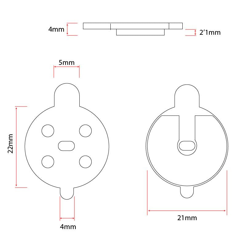 CT001 plaquettes pour NIU Ewheel - 2 jeux