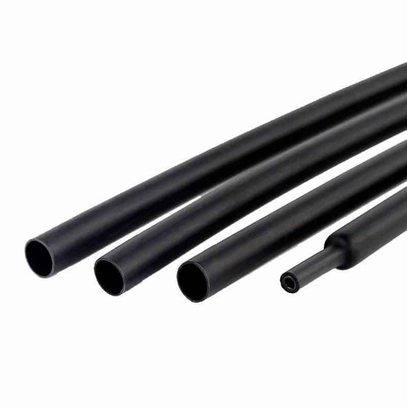 Black heat shrink for cable