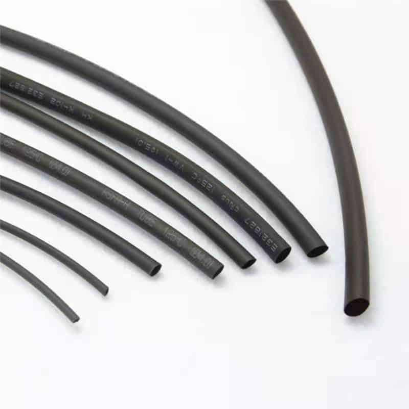 Black heat shrink for cable