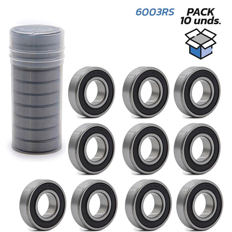 Ball bearing 6003RS - 10 pcs