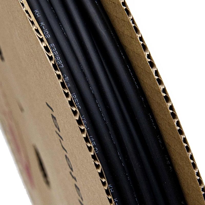 Black heat shrink for cable