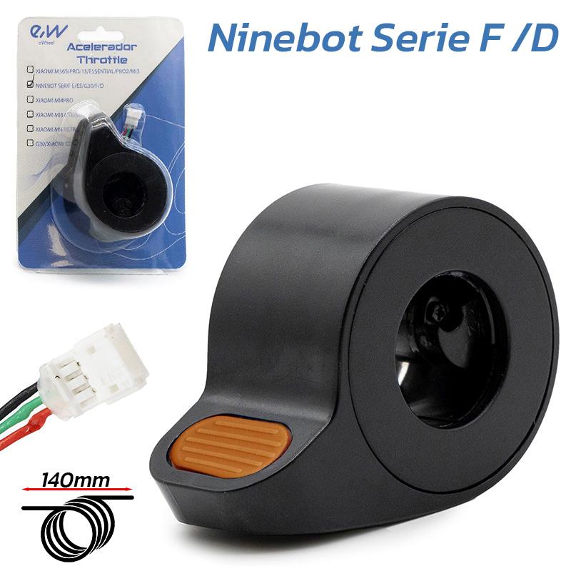 Acelerador Ninebot Série F e D laranja - conector JST ZH