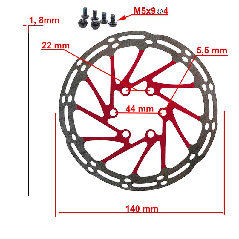 Disque de frein EWD002 140mm 6H
