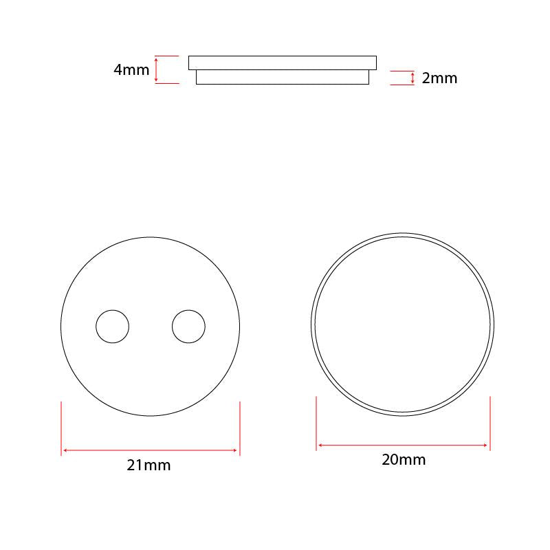 CS001 plaquettes résine 20mm pour Xiaomi