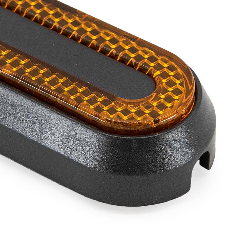 Catadiottro nero con riflettore giallo per Xiaomi