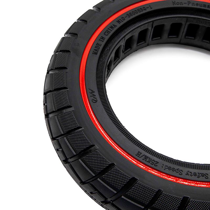 Vollgummireifen Offroad Ultralight 10x2 125-6 1/B34 Rote Linie Ewheel