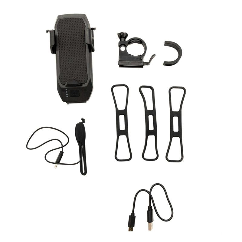 Phone holder EWS009 with power bank and light