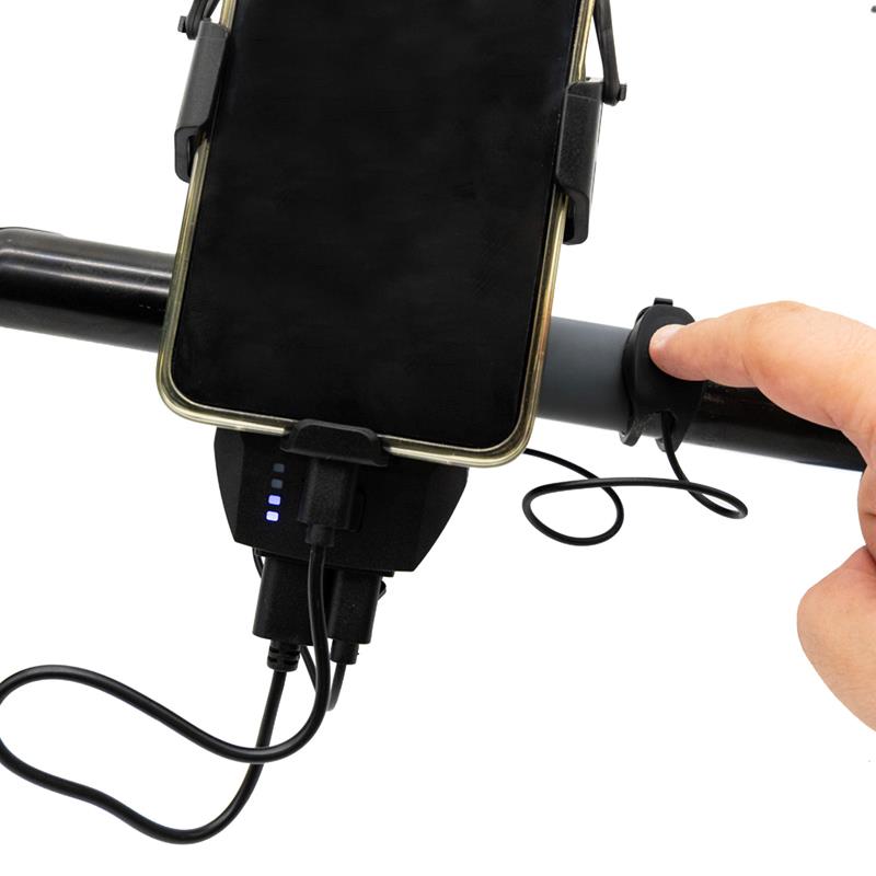 Phone holder EWS009 with power bank and light