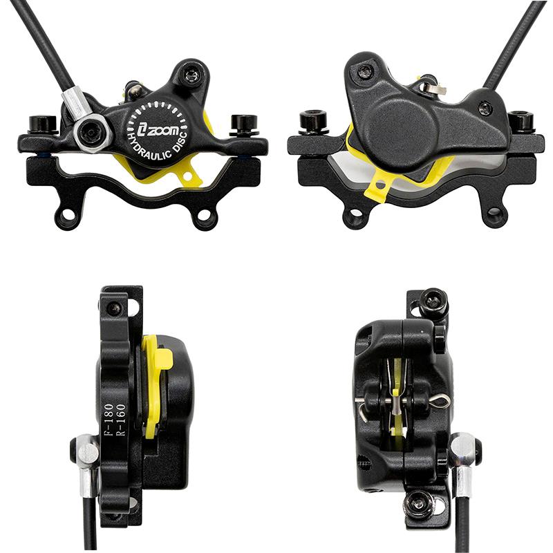Rear brake caliper L hydraulic black ZOOM CR3