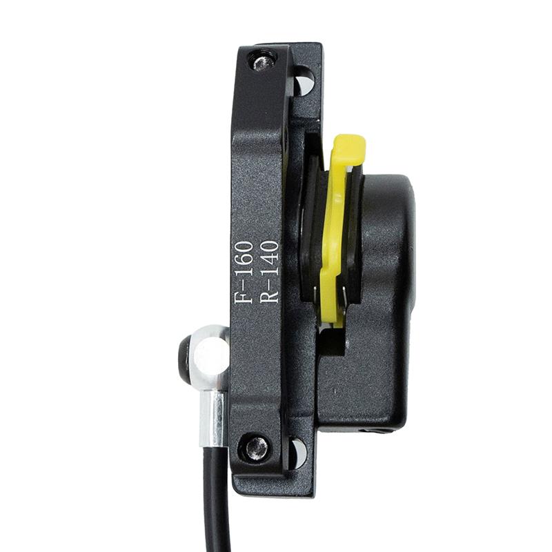 Front brake caliper L hydraulic black ZOOM CR3