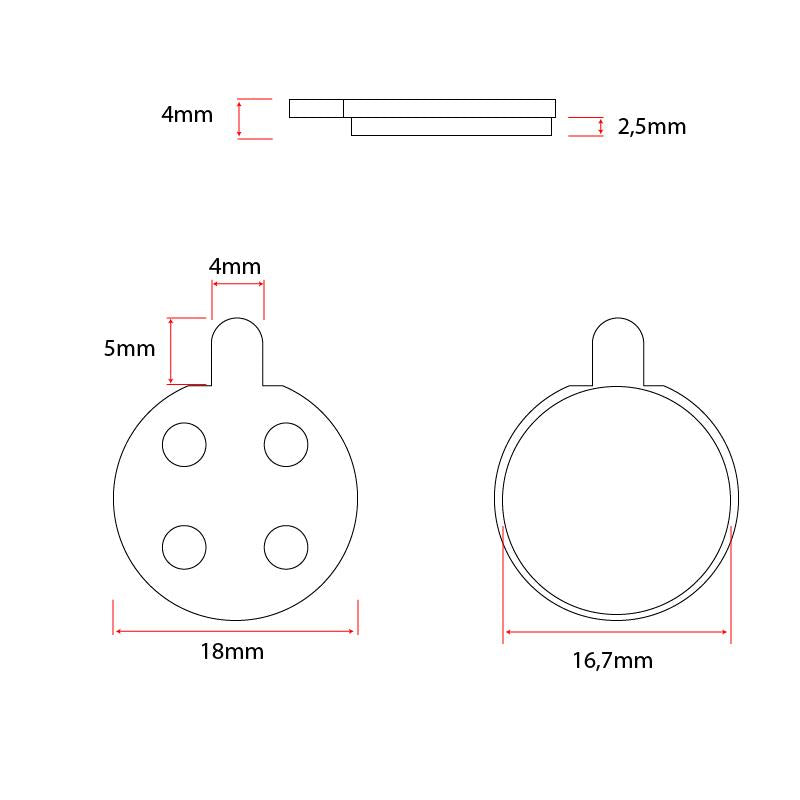 CT003 pad for Xiaomi ewheel