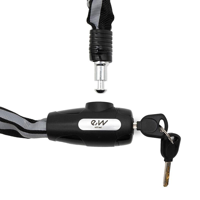 Lucchetto EWLK018 a catena con copertura grigia