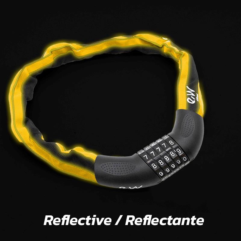 Candado EWLK017 de cadena con funda reflectante
