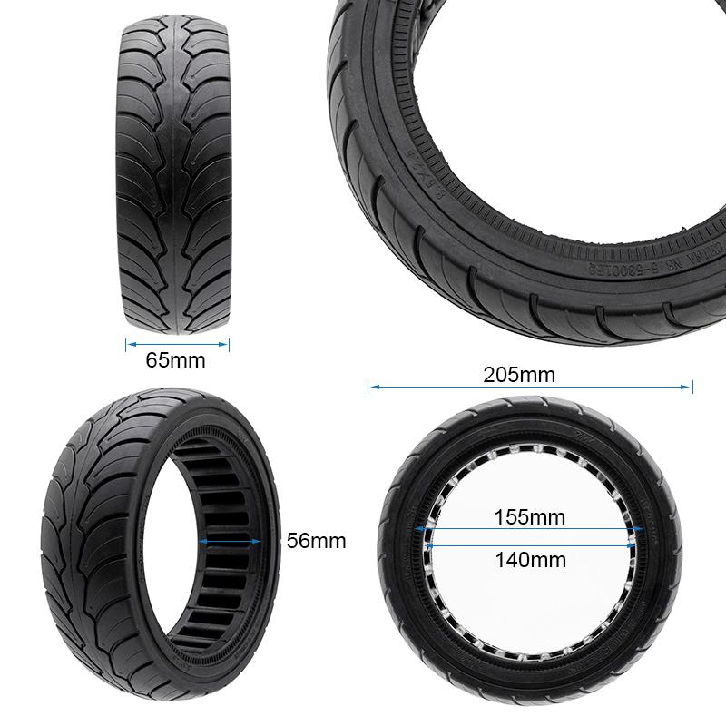 Pneu plein ultraléger 8,5x2-6,1/B58 Ewheel