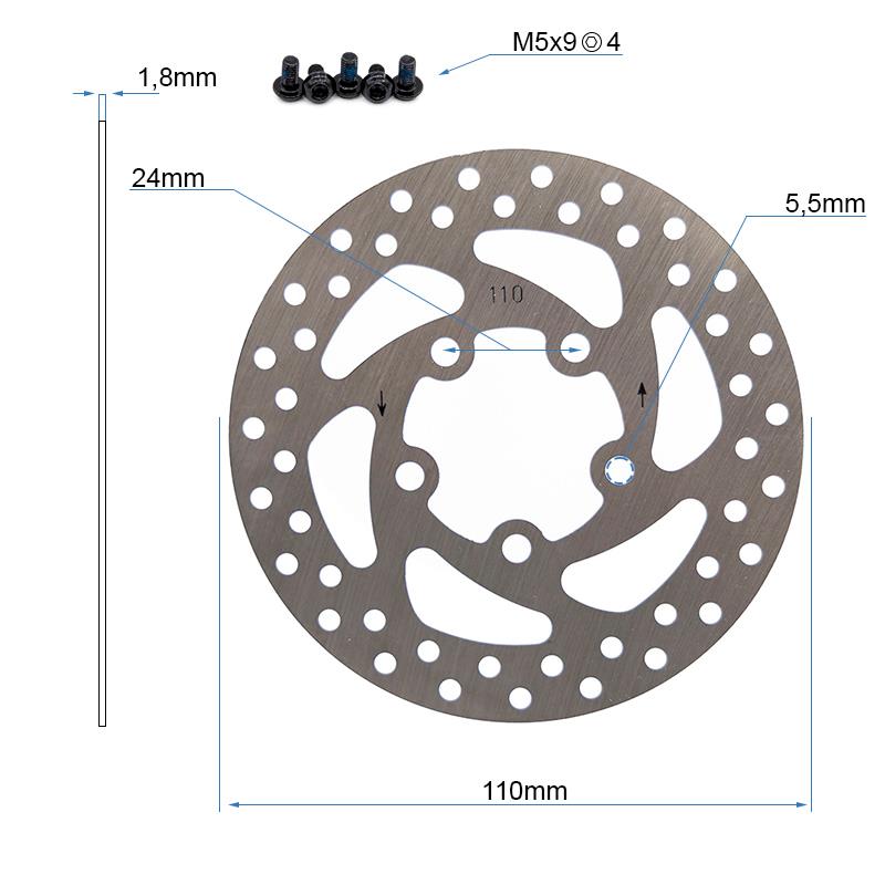 Bremsscheibe 5H 110mm Xiaomi Original