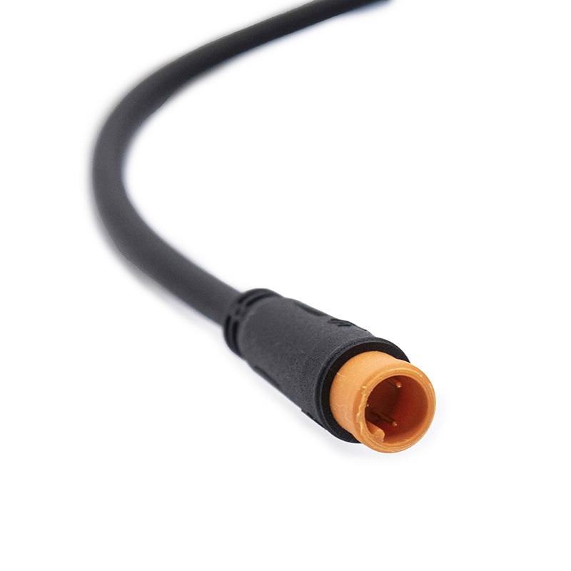 Farol LED com buzina preta 12-72v com conector à prova d'água