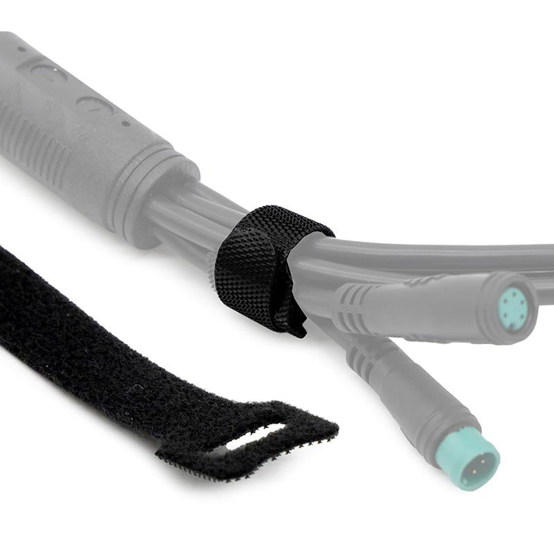 Cinturino in velcro nero - 10 x 110mm