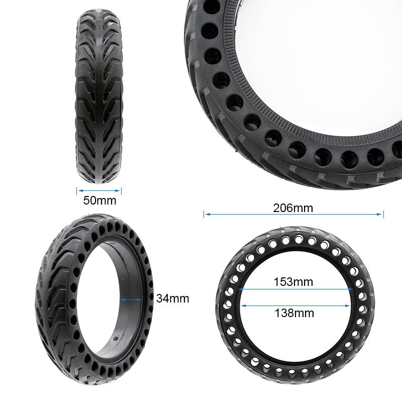 Vollgummirad perforiert 8,5x2-6,1/B34