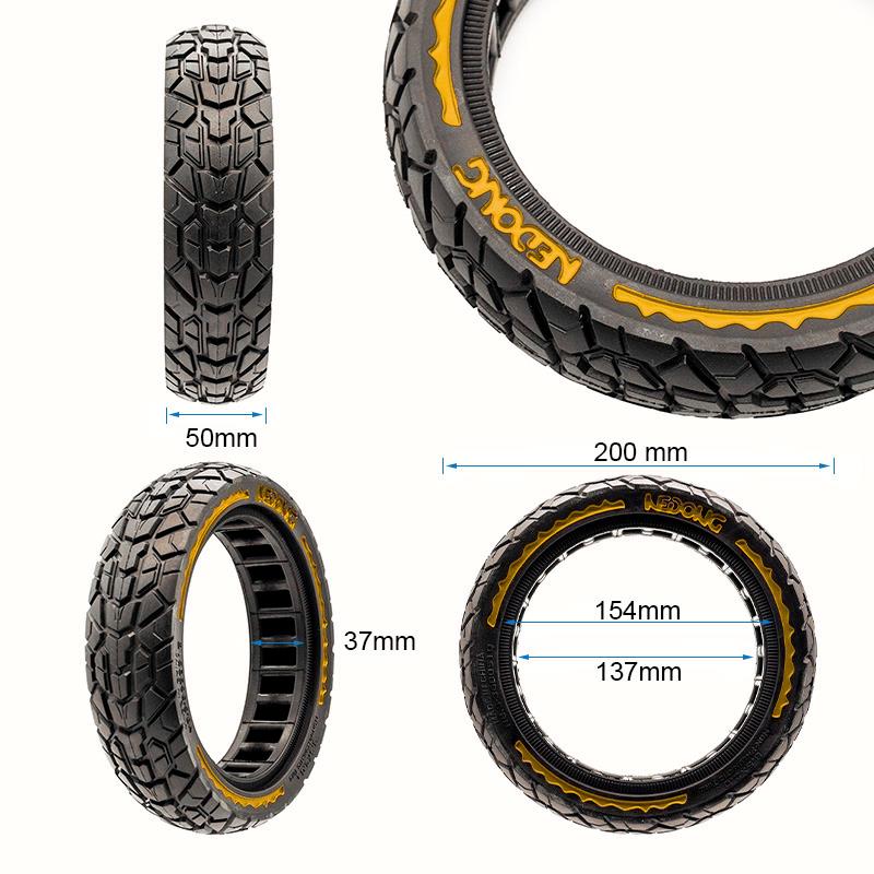 Roda maciça ultraleve offroad 8,5x2 Nedong