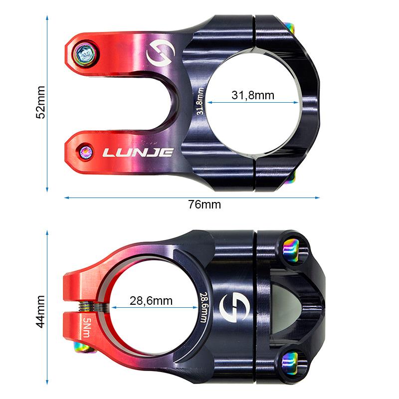 Potencia para guidomao de 31,8mm EWPM-002