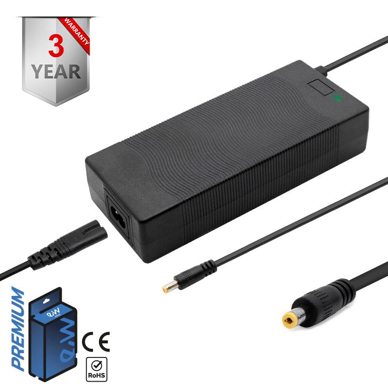 Cargador premium 48V (salida 54,6v) 2A conector DC 5,5x2,1mm