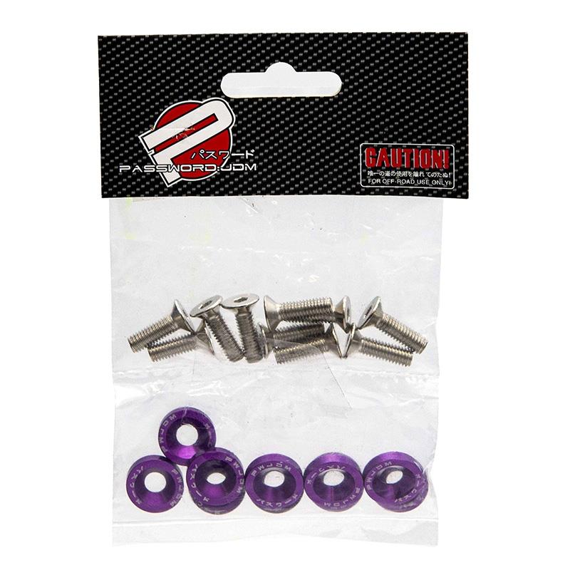 Arandela JDM con tornillos M6x16 - 10uds