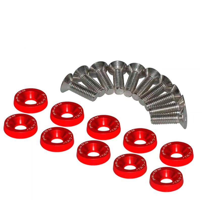 Arandela JDM con tornillos M6x16 - 10uds