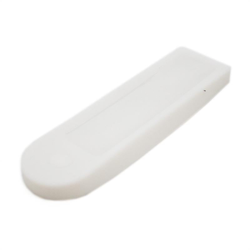 White waterproof silicone protector for a simple display