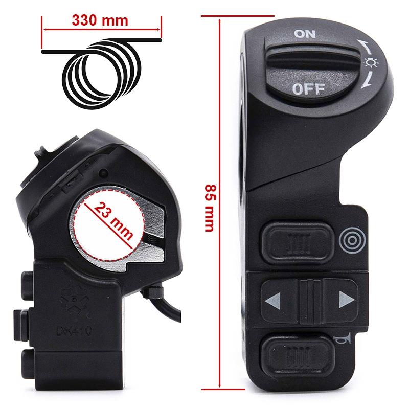 Pulsante per intermittente / luce / claxon / motori 3F - 32cm Smartgyro crossover