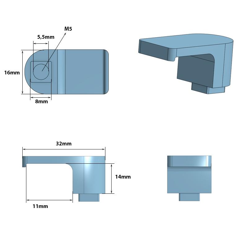Crochets pour garde-boue Ninebot série F et D