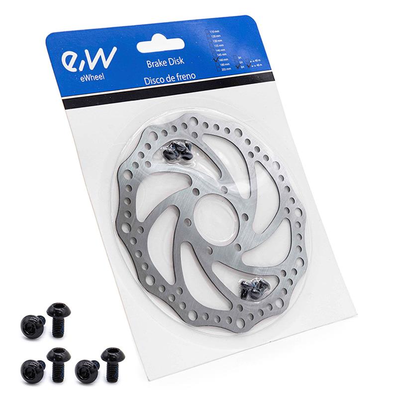 Brake disc 160 mm 6h silver - 48 mm