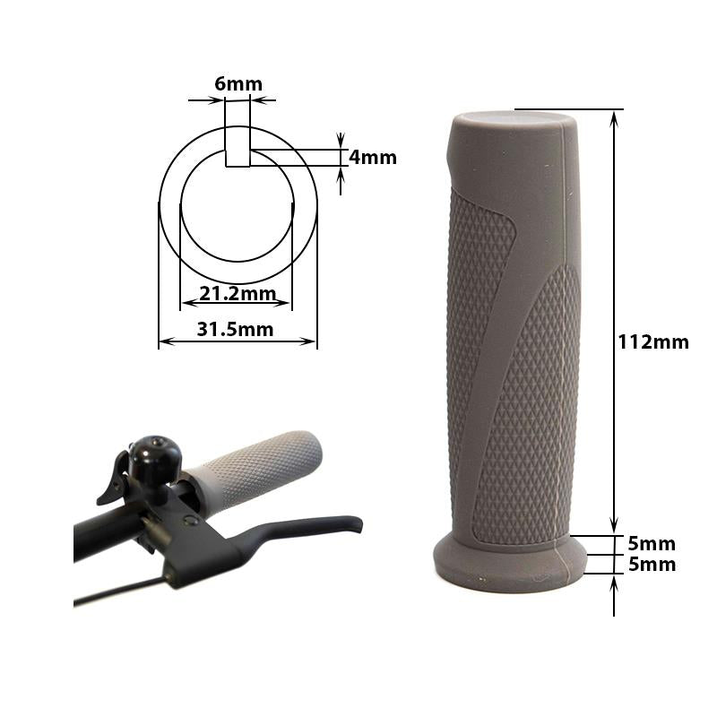 Gray silicone handles for NINEBOT Series F and D - 2 Pcs