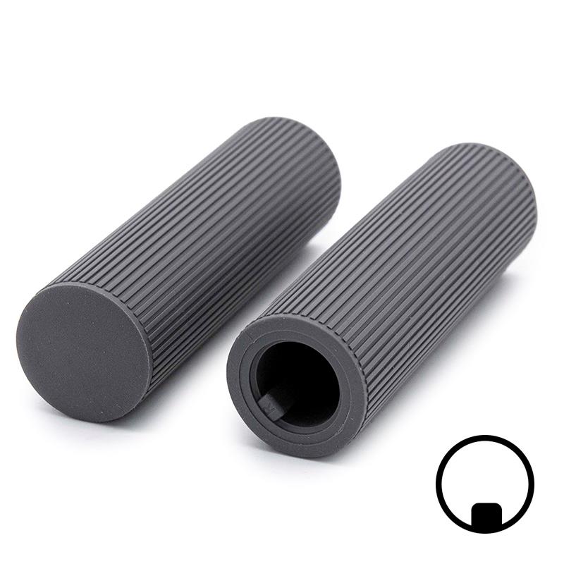 Gray silicone handles for XIAOMI Mi4 - 2 Pcs