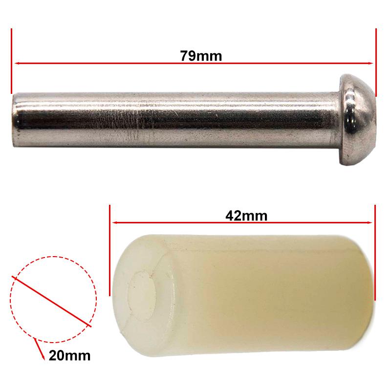 Pin with PU20x42mm 8/M5x73mm belt for KUGOO S1