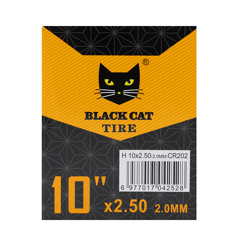 Premium tube 2.0mm thickness 10x2.5 valve 90x90º Black cat