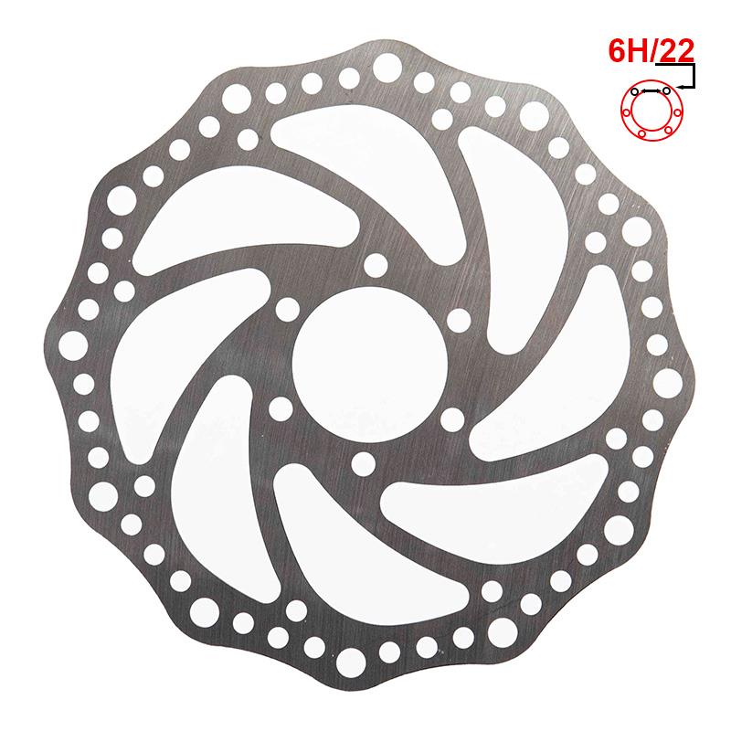 Disco de freio R6 160mm 6H prata - 48mm