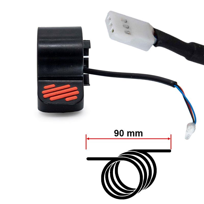 Electric brake/gas shifty L for the NINEBOT Es Y e series - Red