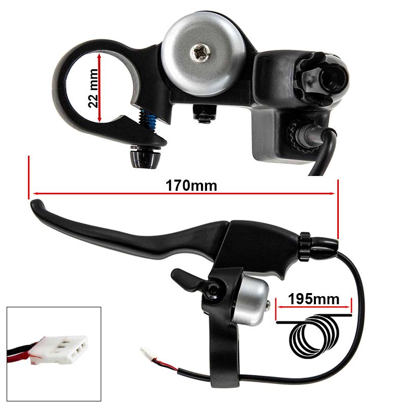 Brake shifter, tensioner and Bell L for Cecotec Outsider / Bongo Series A