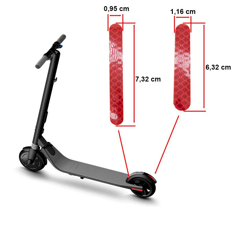 Adhesivos rojo para Ninebot Es1 Es2 Es4