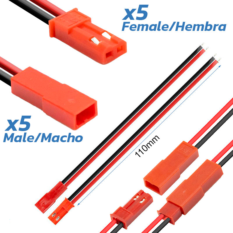 Conector JST con cable - 10pcs