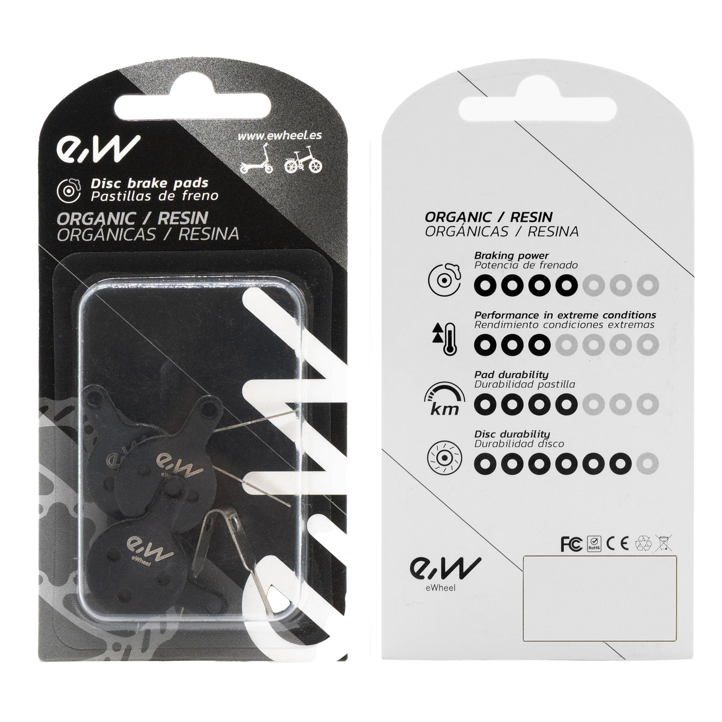 CT009 comprimido Ewheel - 2 conjuntos