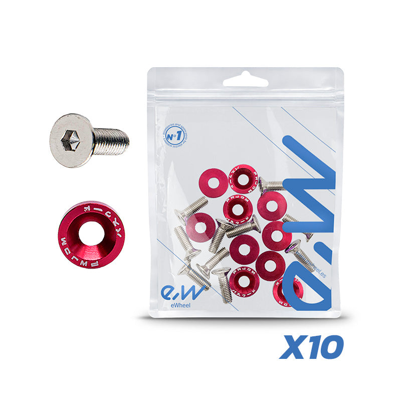 Arandela JDM con tornillos M6x16 - 10uds
