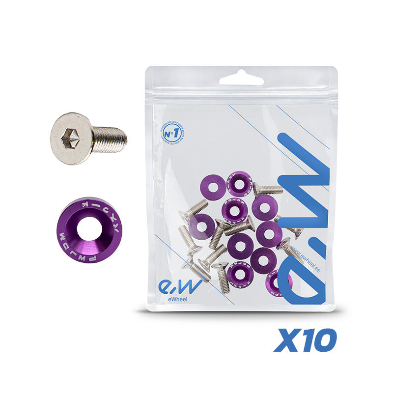 Arandela JDM con tornillos M6x16 - 10uds