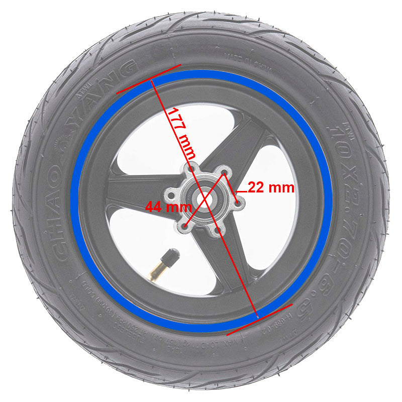 Pneu de 6,5'' e aro 47mm para Smartgyro Speedway & Rockway