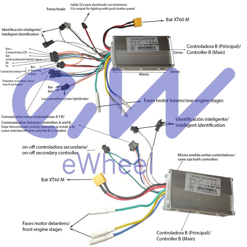 Controller 52V 25A 800W-B LCD JP J&P