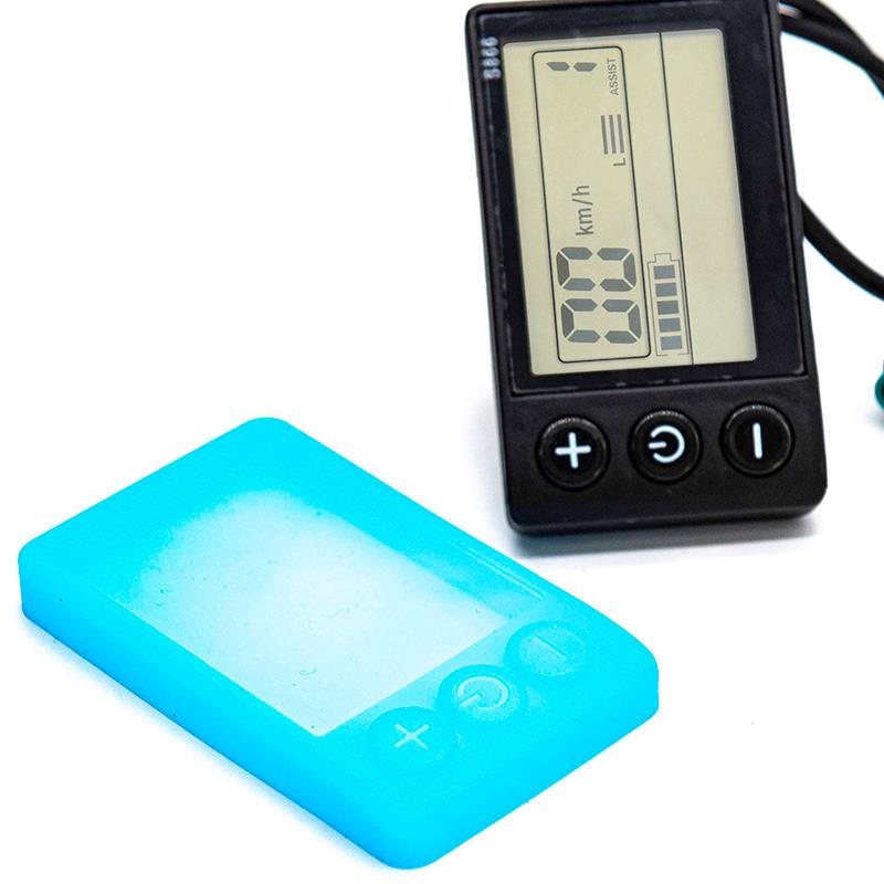 Blue waterproof silicone protector for the S866 display