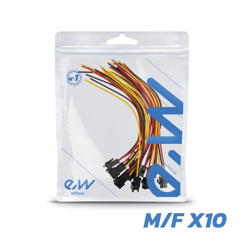 Conector con cable 22AWG SM 3 pin - 5F/5M