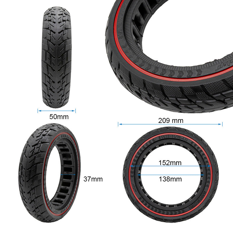 Ruota piena off-road 8,5x2 (50/75-6,1) rossa