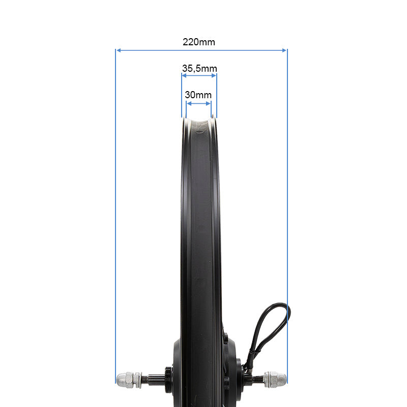 Hinterradfelge 29x2,4 mit Motor 250W 42Nm ROKTAR/ZEPHIR