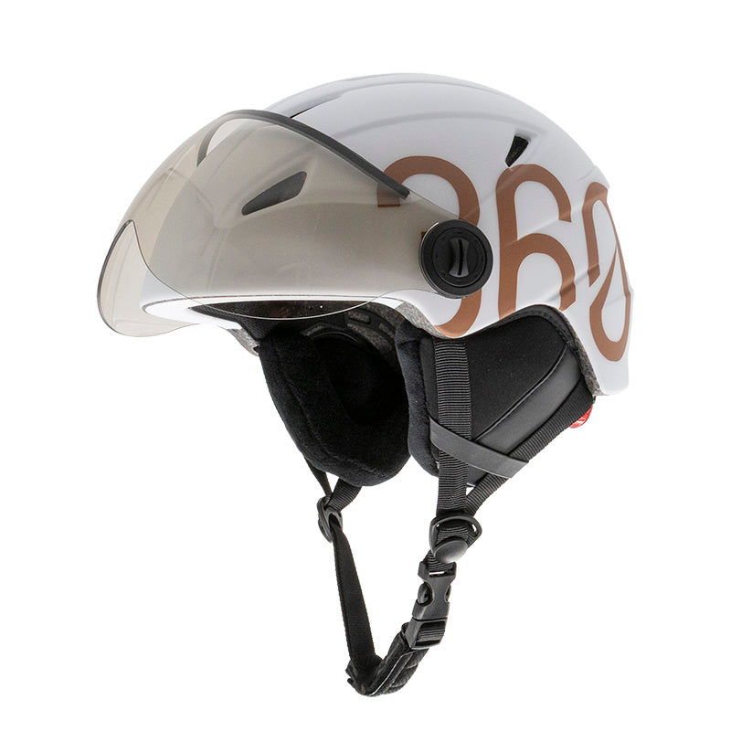 GLOOB Urban bianco - marrone paraorecchie removibili